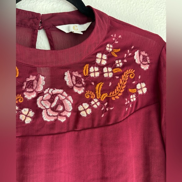 Embroidered, Long Sleeve Blouse - Picture 5 of 12